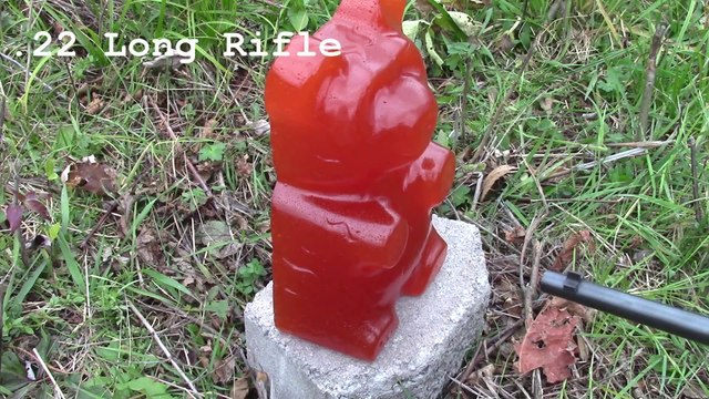 Giant Gummy Bear + Liquid Nitrogen + Shotgun = Magic