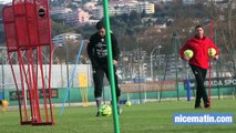 Le premier entraînement d'Hatem Ben Arfa à l'OGC Nice