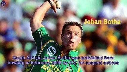top 10 illegal arm action bowlers in world cricket
