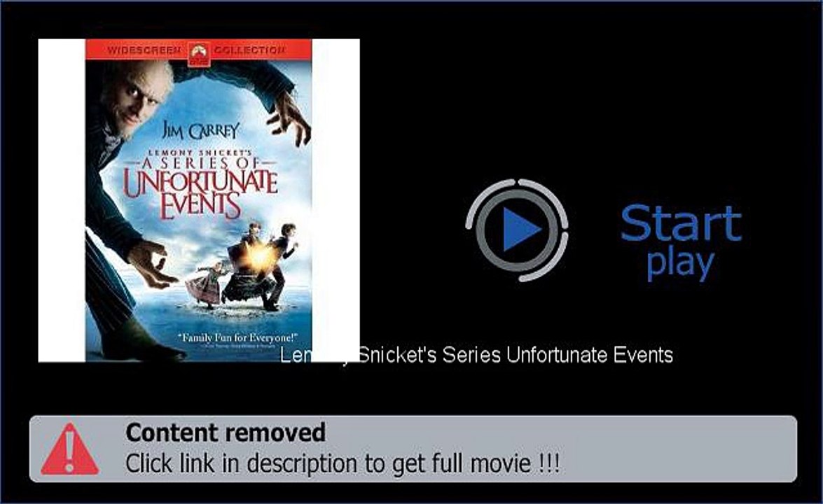 Lemony Snicket's Series Unfortunate Events Movie Stream Or Download