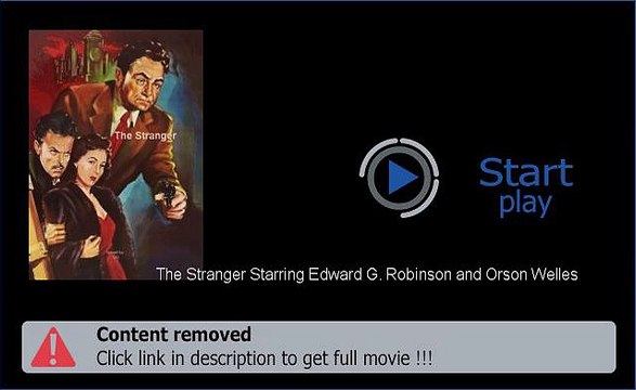 Download The Stranger Starring Edward G. Robinson and Orson Welles In Hd Quality