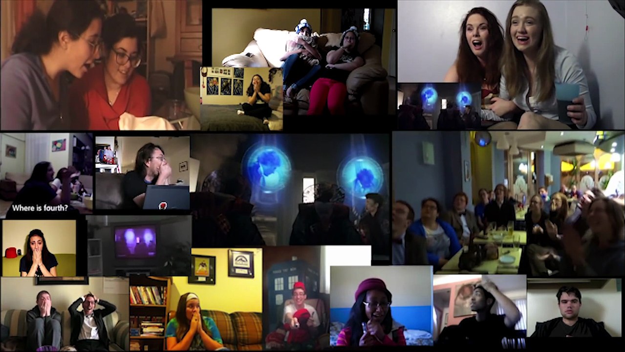 Doctor Who 50th  Day of the Doctor - All 13 Doctors (1st time using a Video Editor, Reaction Mashup)