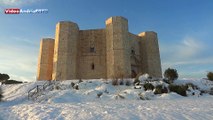 Neve a Castel del Monte, uno spettacolo unico