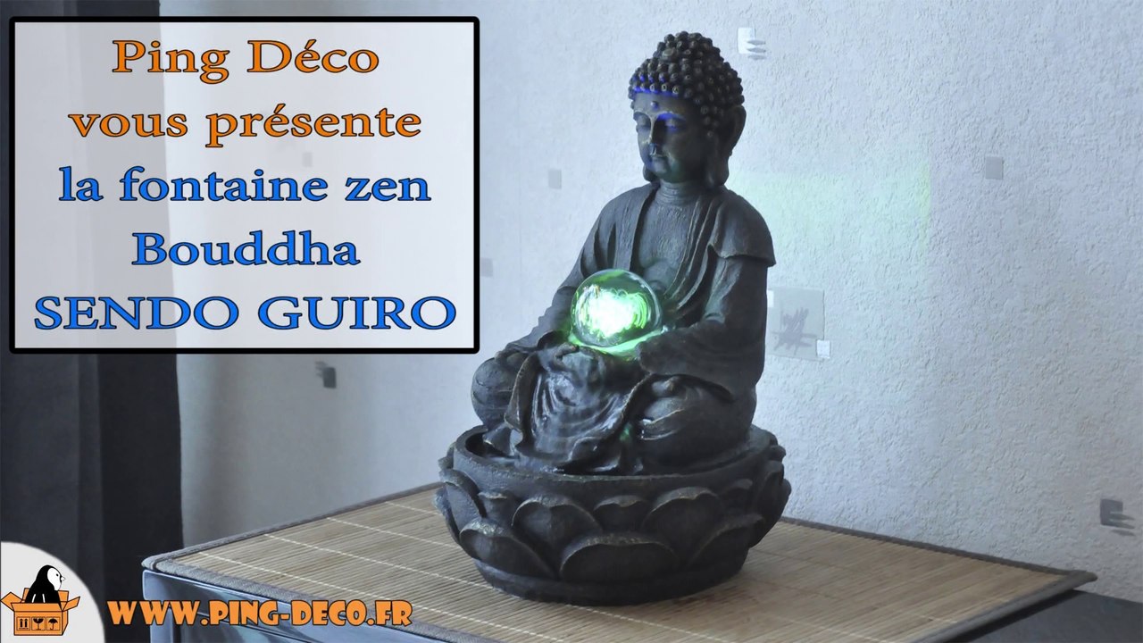 Fontaine dintérieur zen Bouddha Sendo Guiro (WWW.PING-DECO.FR)