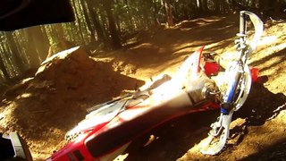 Broken Nose! Dirt Bike Whiskey Throttle CRASH! - McCubbins Gulch