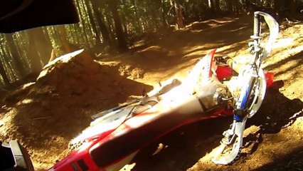 Broken Nose! Dirt Bike Whiskey Throttle CRASH! - McCubbins Gulch