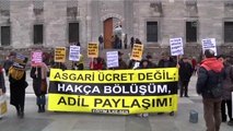 Fatih'te Asgari Ücret Protestosu