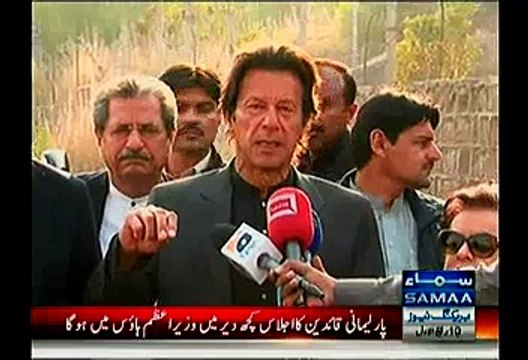 Imran Khan Shows Solidarity With Army Act To Deal With Terrorism - Imran Khan in Media Talk