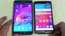 Samsung Galaxy Note 4 Vs Lg G3 Opening Apps & Multitasking Speed Comparison