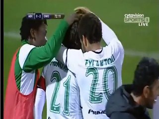 ΑΕΚ Λάρνακας - Ομόνοια 03-01-2015 (0-2 Νούνο Ασίς 72')