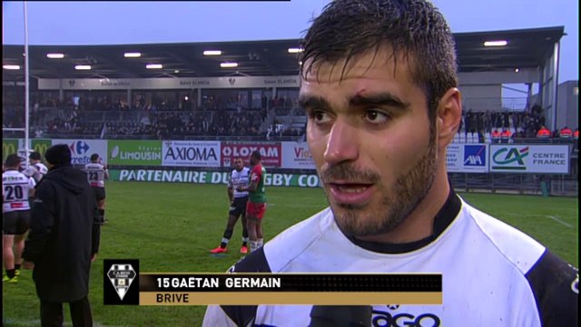 TOP14 - Brive-Bayonne: Interview Gaëtan Germain (BRI) - J15 - Saison 2014/2015