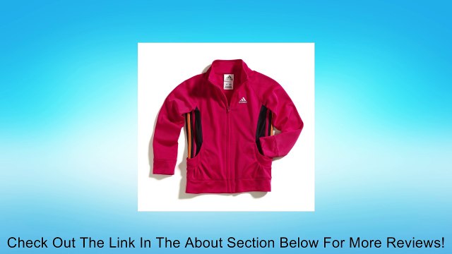 adidas Little Girls' Fashion Tricot Jacket, Bright Blue, 2T Review