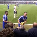Chelsea’s John Terry pretended to throw ball at abusive Spurs fan, old boy drops his spuds!