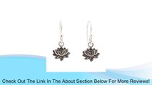 Small Detailed Lotus Blossom Flower Dangle Earrings in Sterling Silver, #7435 Review