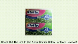 New Hefty Freezer Bags Gallon 38 - Pack of 2 - Total 76 Counts - 26.8cm X 27.9cm Review