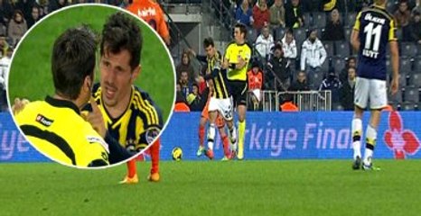 Fırat Aydınus'la Emre Belözoğlu Çarpıştı