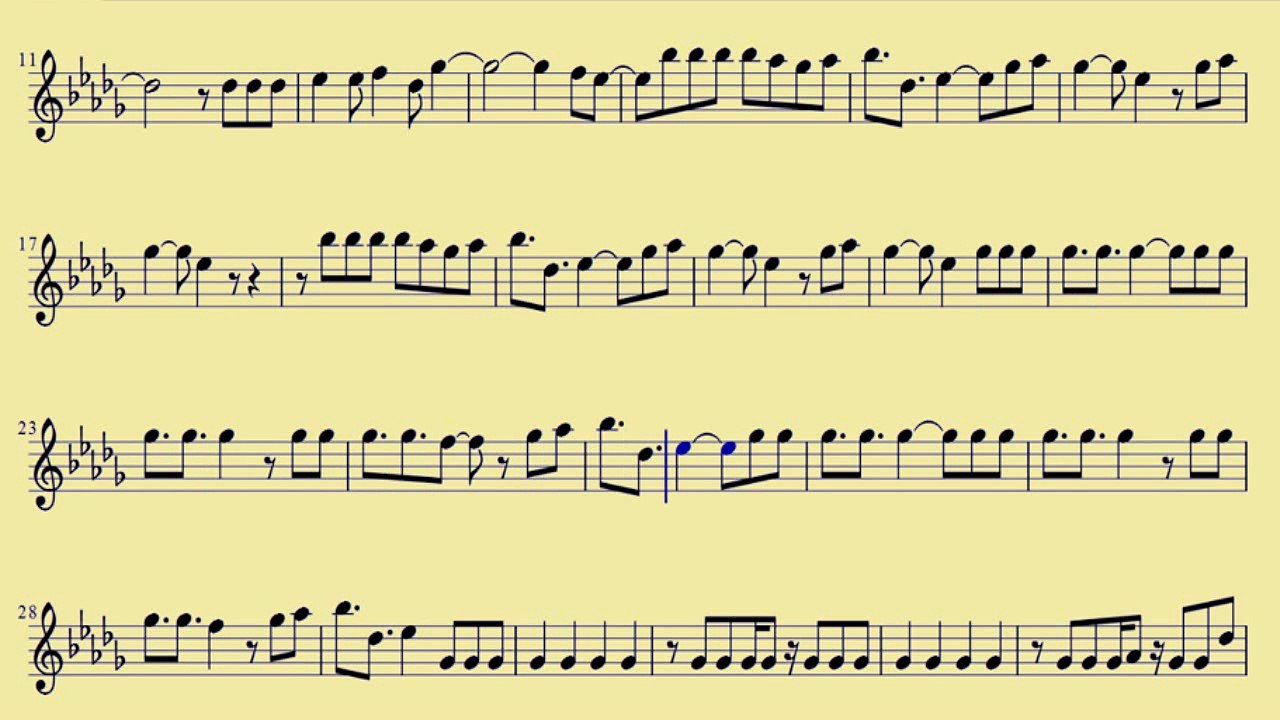 [ Tenor Sax ] Dynamite  - Taio Cruz  -  www.downloadsheetmusic.com.br
