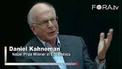 Daniel Kahneman: Why Greenspan's Framework Went Awry