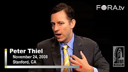 Peter Thiel: Flawed Assumptions Led to Economic Collapse