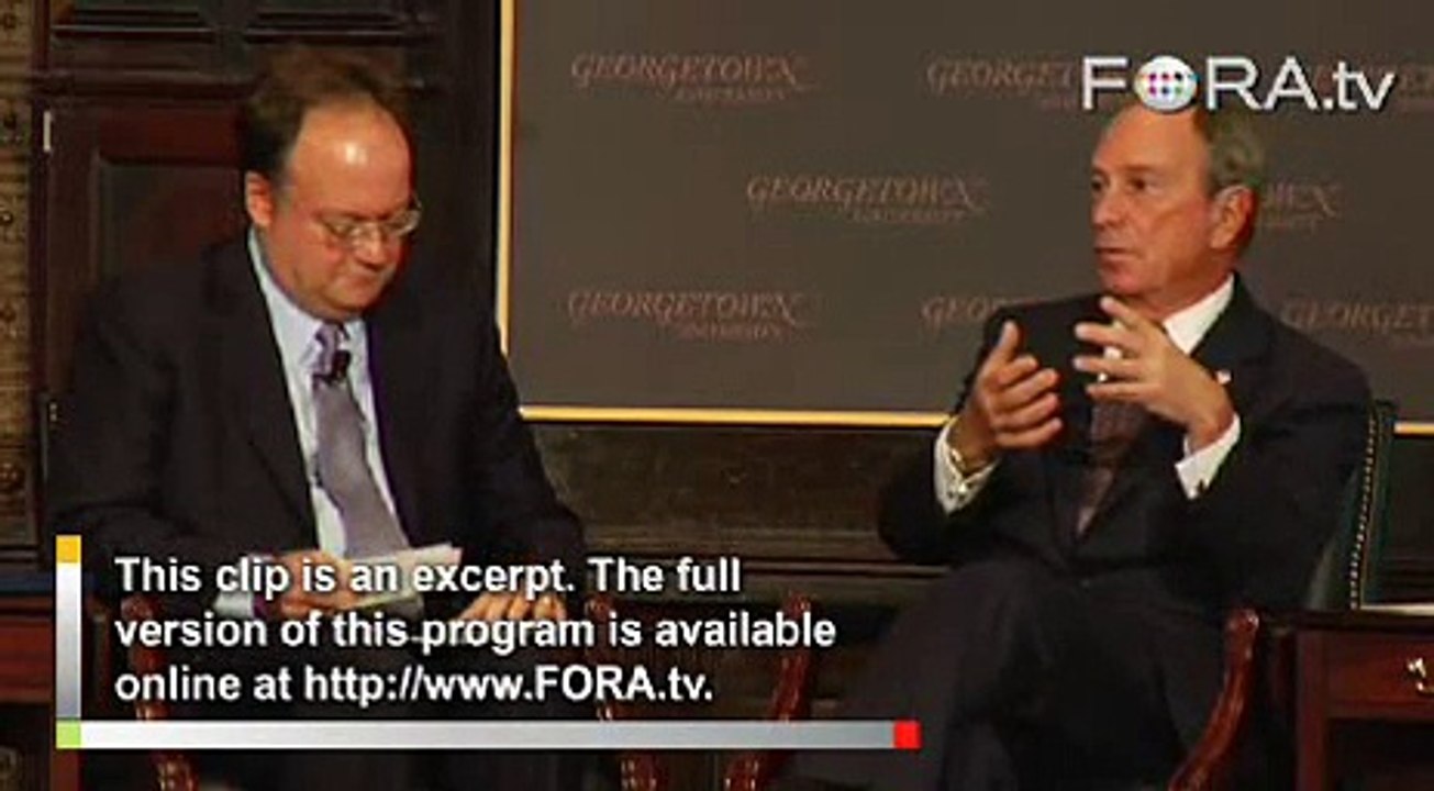 Michael Bloomberg Criticizes Bush Economic Stimulus Plan