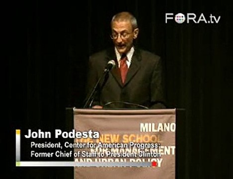 John Podesta: Boosting Efficiency in Building Sector