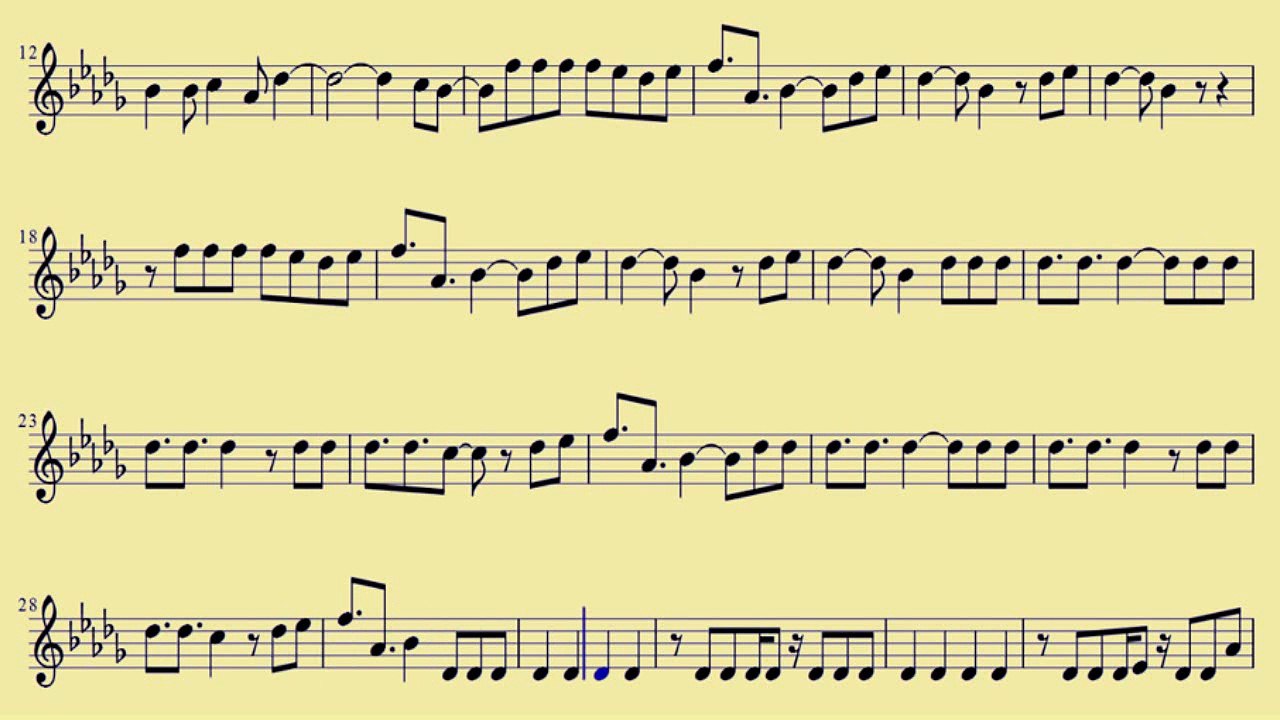 [ Alto Sax ] Dynamite  - Taio Cruz  -  www.downloadsheetmusic.com.br