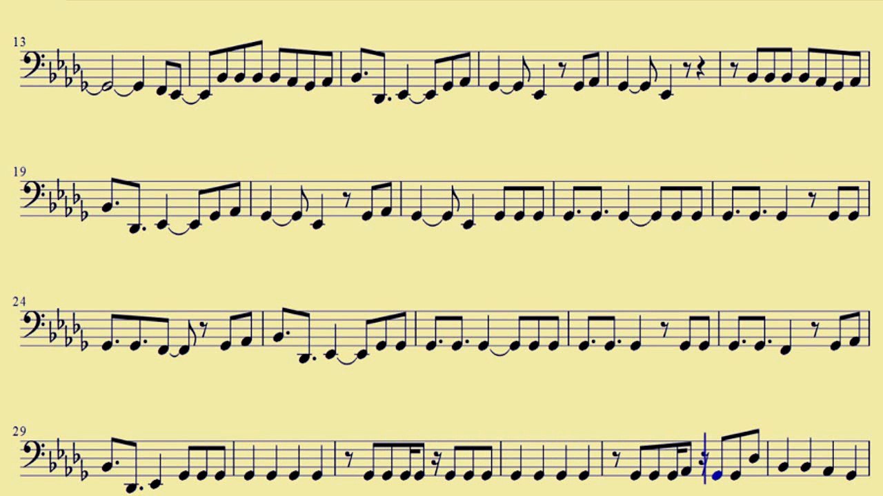 [ Bb Tuba ] Dynamite  - Taio Cruz  -  www.downloadsheetmusic.com.br