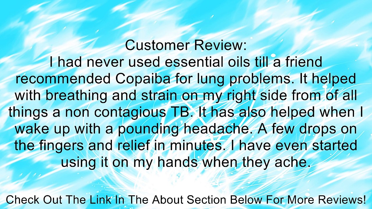 Copaiba Essential Oil - 15 ml by Young Living Distributor Review