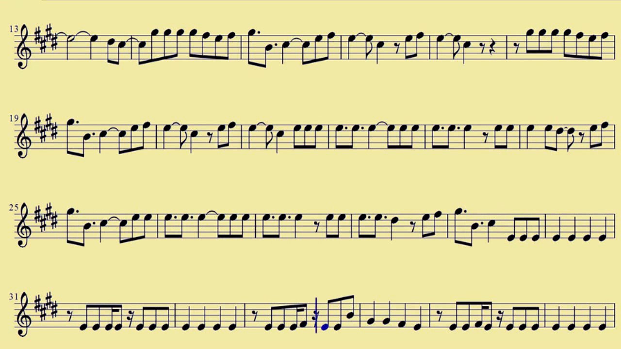 [ Violin ] Dynamite  - Taio Cruz  -  www.downloadsheetmusic.com.br