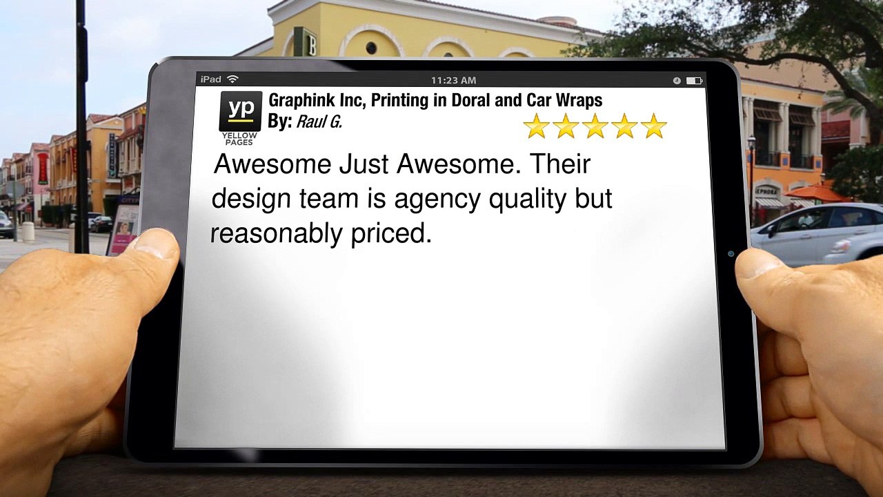 Vehicle Wraps Miami Graphink Inc, Printing in Doral and Car Wraps        Superb         5 Star Review by Raul G.
