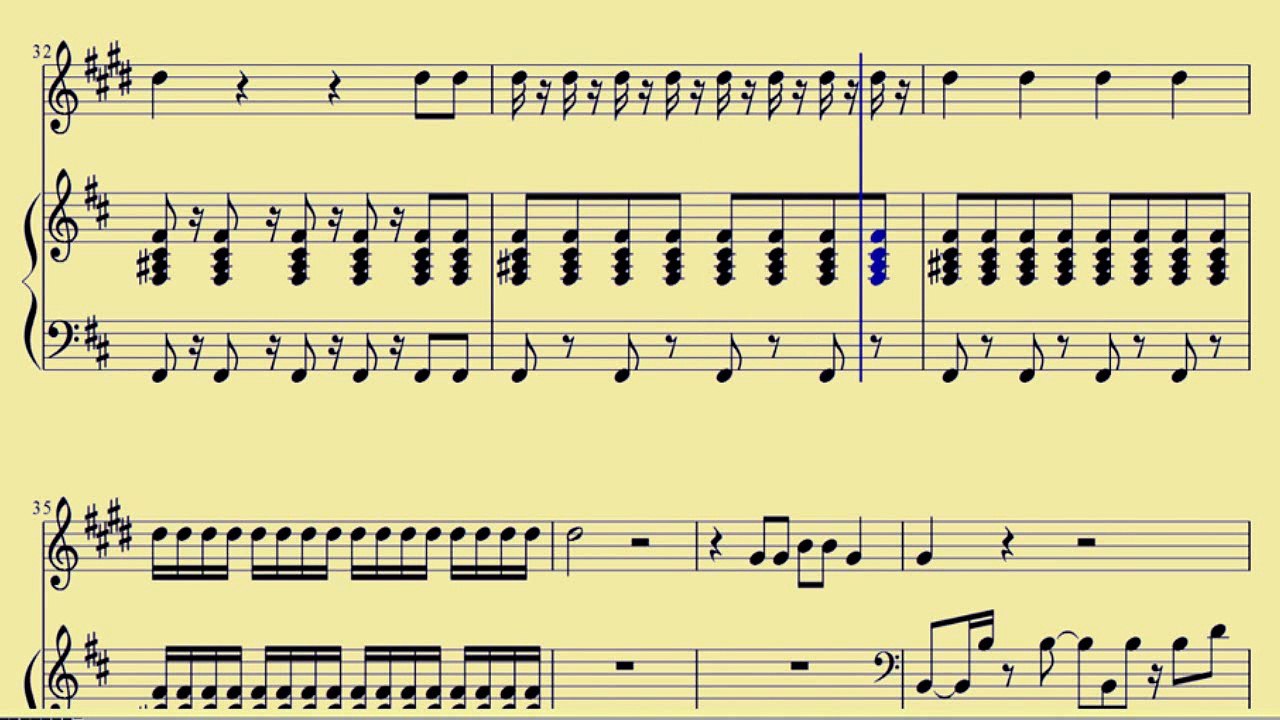 [ Bari Sax ] Gangnam Style - PSY -  www.downloadsheetmusic.com.br