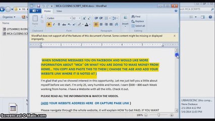 MCA TRAINING - TEAM TRAINING