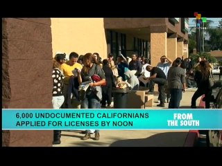 Thousands of undocumented migrants applied for driving licenses in US
