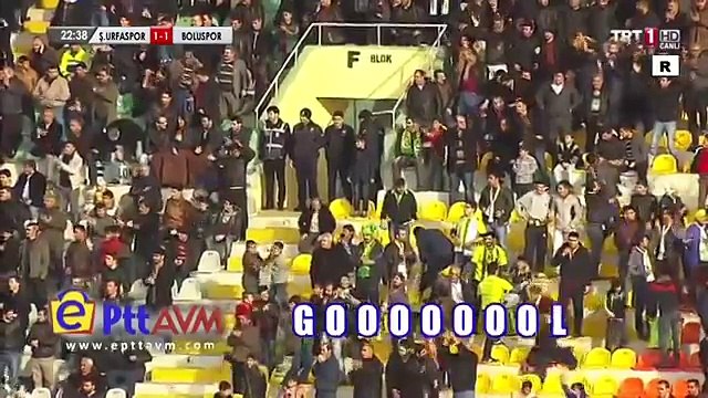 Şanlıurfaspor vs. Boluspor 1 - 1 Goal A. Özgen PTT 1. Lig 03.01.2015