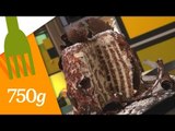 Recette du Stripe cake au chocolat - 750 Grammes