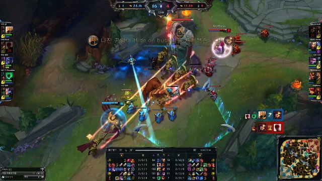 SKT T1 Faker - Katarina vs Azir - Najin Ggoong, KR LOL SoloQ Highlights