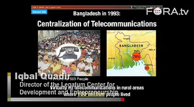 Iqbal Quadir on Economic Benefits of Phone Access