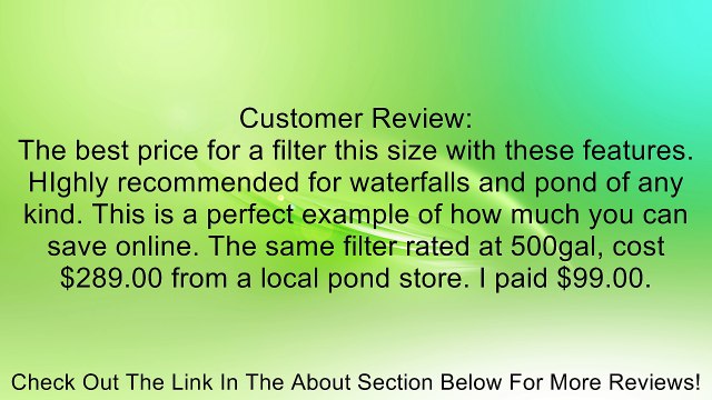 Jebao Bio Pressure Pond Filter with UV Clarifier Review