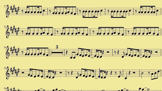 [ Alto Sax ] Get Lucky - Daft Punk - downloadsheetmusic.com.br