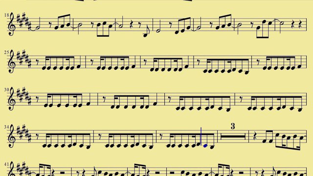 [ Tenor Sax ] Get Lucky - Daft Punk - downloadsheetmusic.com.br