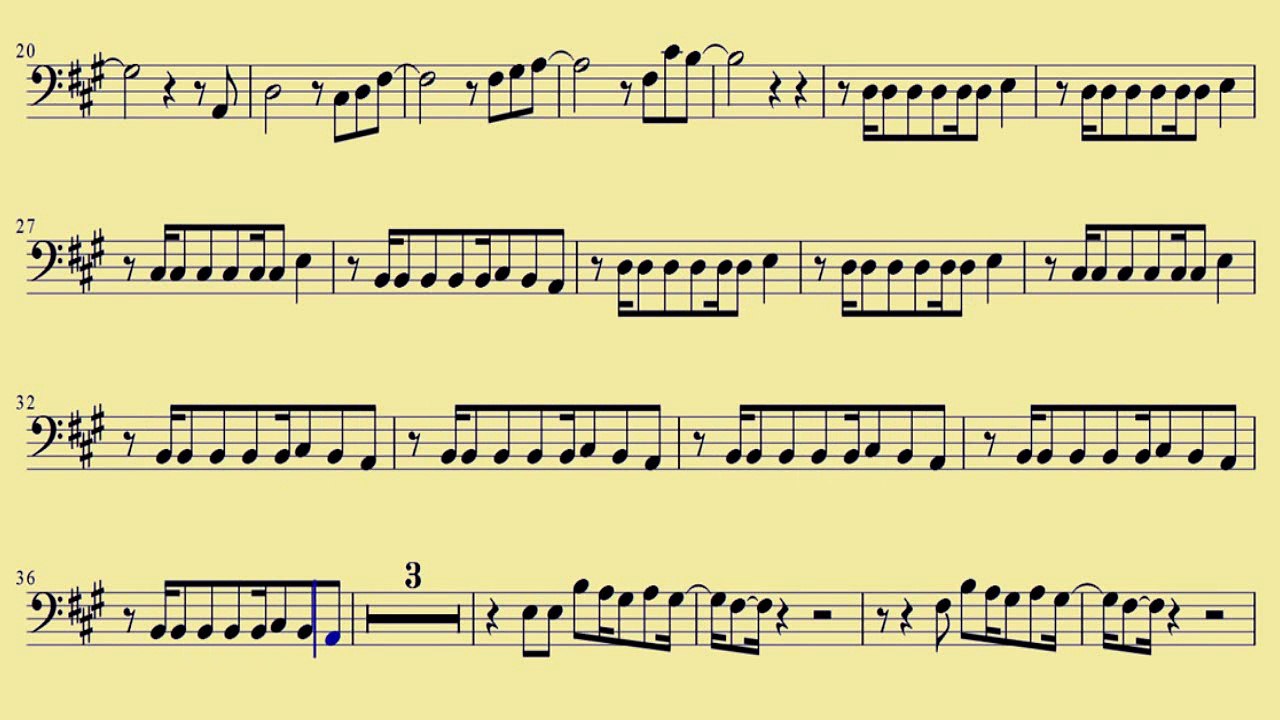 [ Trombone ]  Get Lucky - Daft Punk - www.downloadsheetmusic.com.br