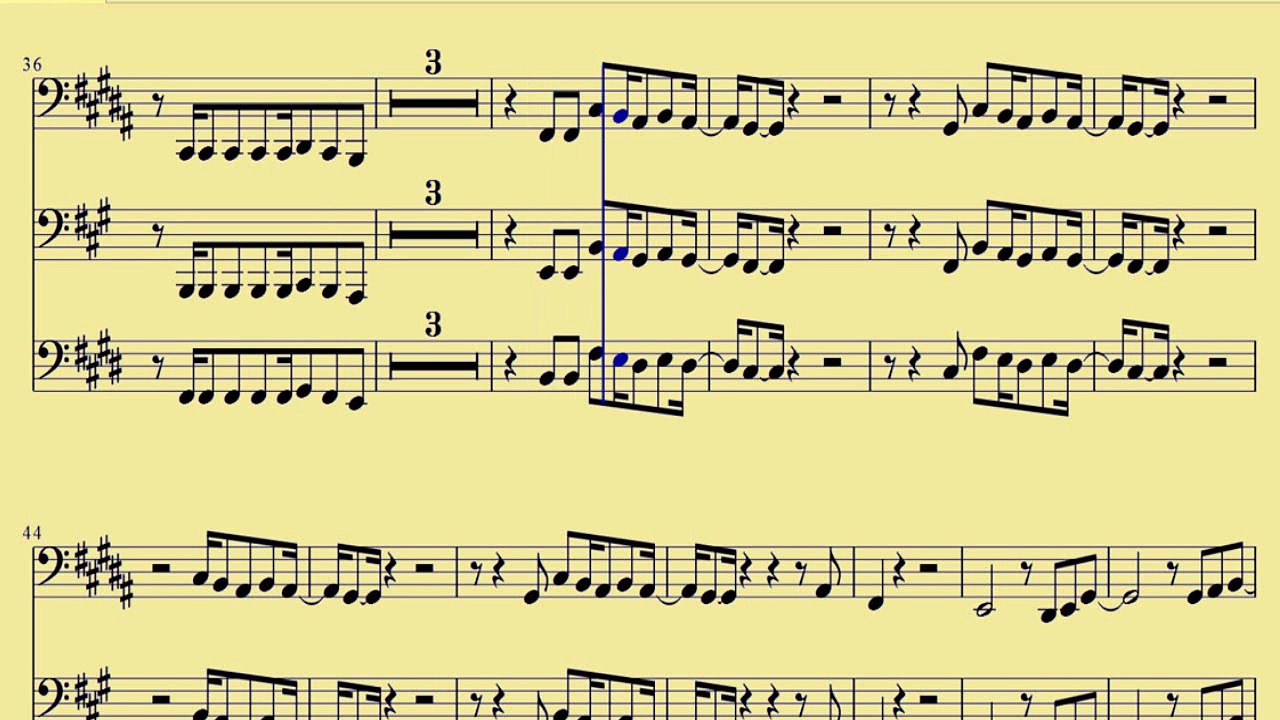 [ Tuba ] Get Lucky - Daft Punk - www.downloadsheetmusic.com.br