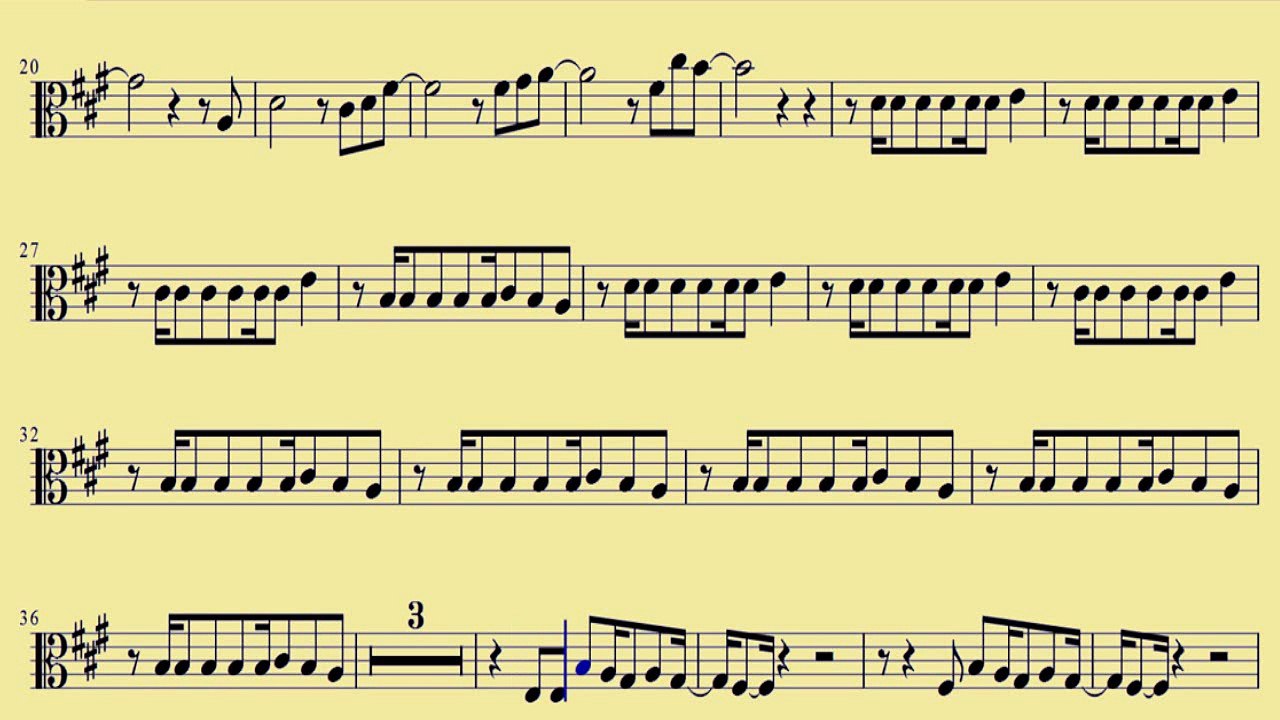 [ Viola ] Get Lucky - Daft Punk - www.downloadsheetmusic.com.br