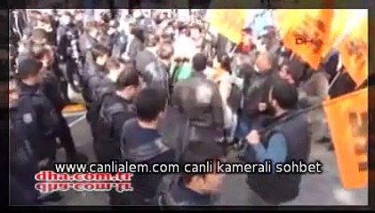 Davutoğlu protestosuna müdahale: 20 gözaltı!