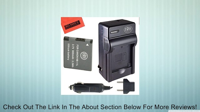 NB-11L Battery & Charger Kit Canon PowerShot Elph 110 Elph 130 Elph 135 IS Elph 140 IS Elph 150 IS Elph 320 HS Elph 340 HS A2300 IS A2400 IS A2600 IS A3400 IS A4000 IS Digital Camera + More!! Review