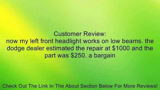 2002-2005 DODGE RAM 1500 2500 3500 COMPUTER FRONT CONTROL MODULE FCM MOPAR OEM NEW Review