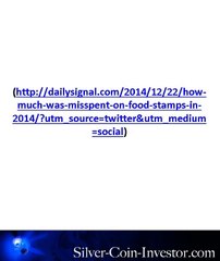 Food Stamps Subprime and Hyperinflation