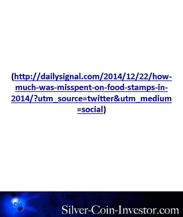 Food Stamps Subprime and Hyperinflation