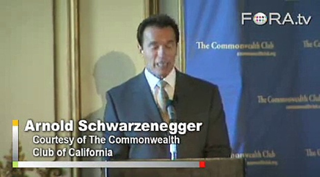 Arnold Schwarzenegger - CA Leads Climate Change Fight