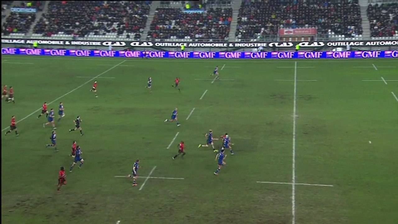 TOP14 - Grenoble-Oyonnax: Essai Silvère Tian (OYO) - J15 - Saison 2014/2015